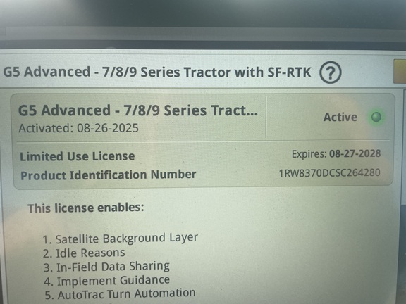 2025 John Deere 8R 370 Tractor
