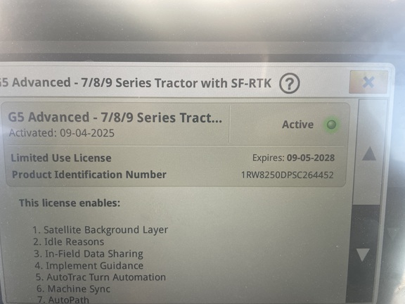 2025 John Deere 8R 250 Tractor