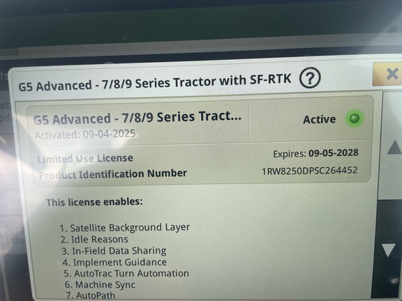 2025 John Deere 8R 250 Tractor