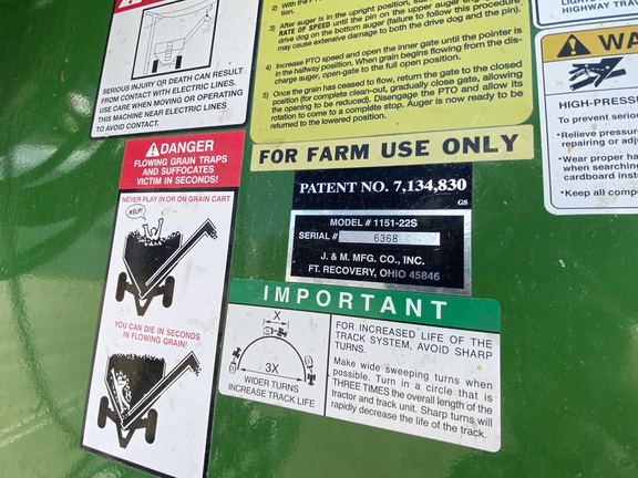2013 J&M 1151 Grain Cart