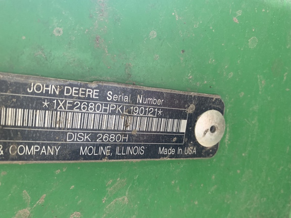 2019 John Deere 2680H Disk