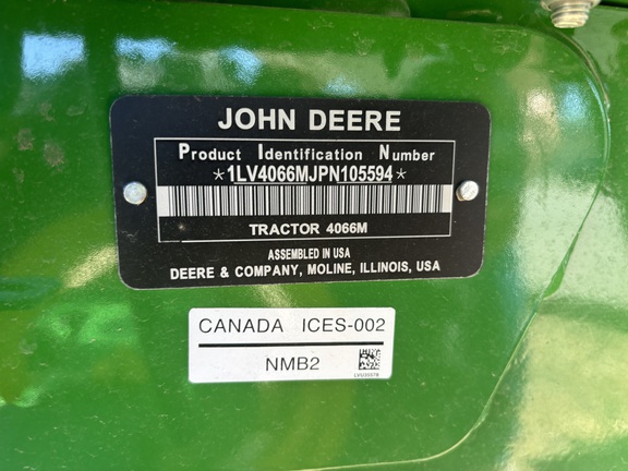 2023 John Deere 4066M Tractor Compact