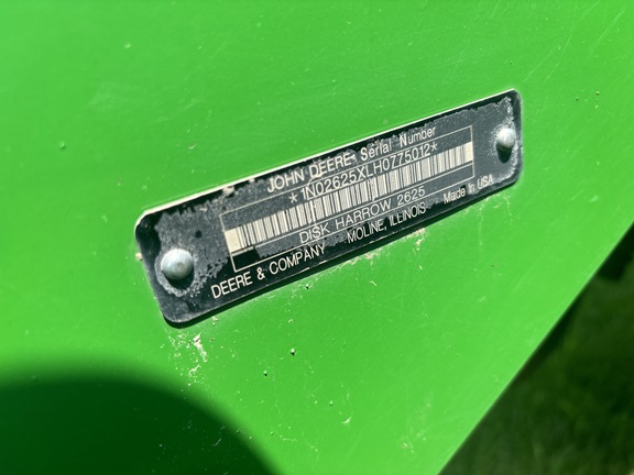 2017 John Deere 2625 Disk