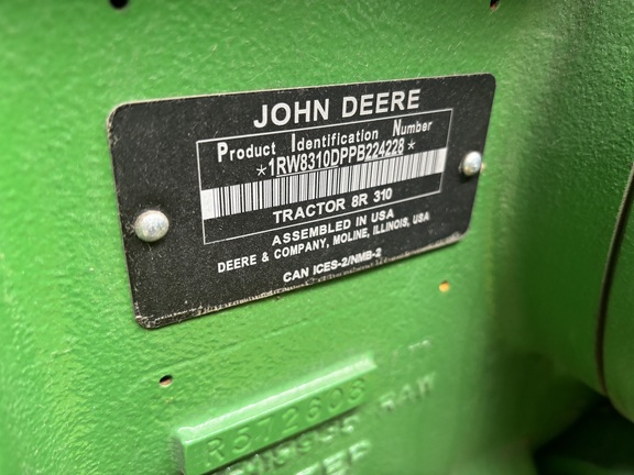 2023 John Deere 8R 310 Tractor