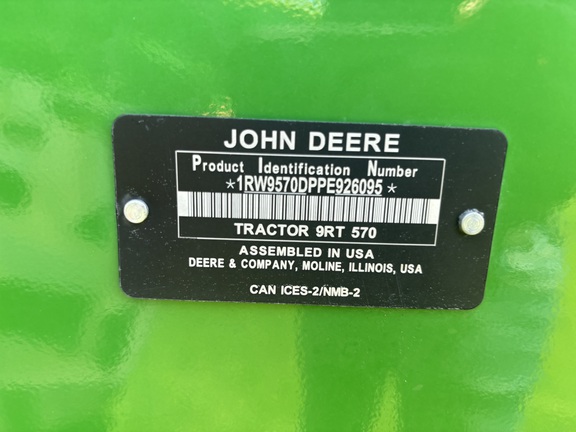 2023 John Deere 9RT 570 Tractor Rubber Track