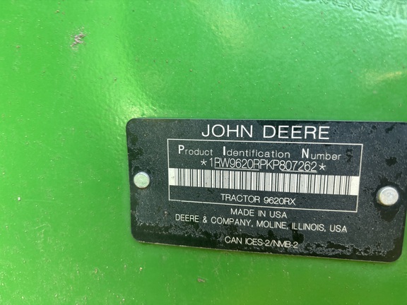 2019 John Deere 9620RX Tractor Rubber Track