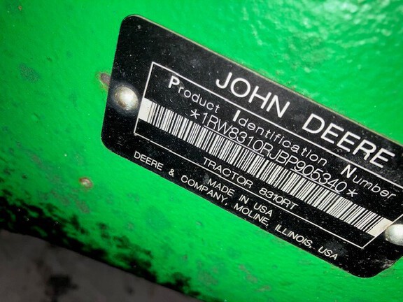 2011 John Deere 8310RT Tractor Rubber Track