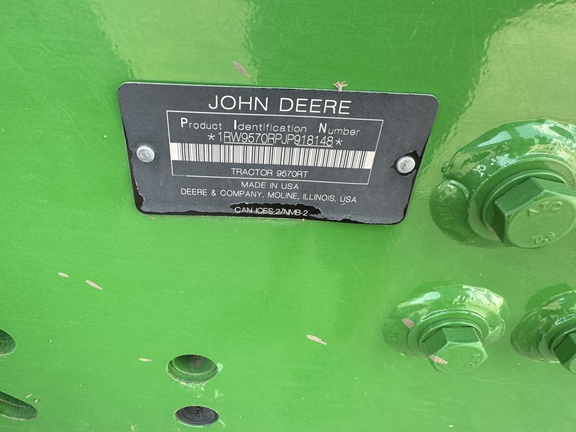 2018 John Deere 9570RT Tractor Rubber Track