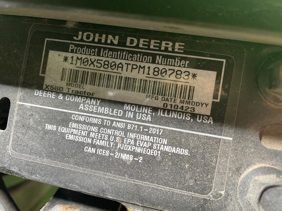 2023 John Deere X580 Garden Tractor