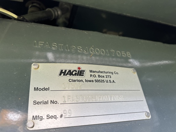2017 Hagie STS12 Sprayer/High Clearance
