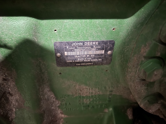 2020 John Deere 8R 370 Tractor