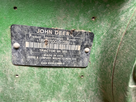 2020 John Deere 8R 370 Tractor