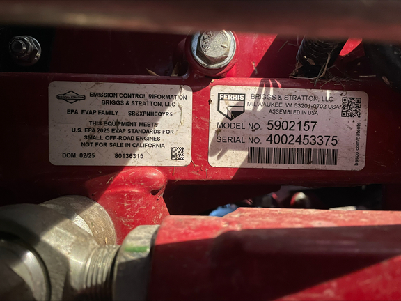 2025 Ferris ISX2200 25 Mower/Zero Turn