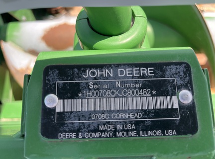 2018 John Deere 708C Header Corn Head