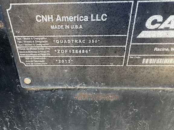 2014 Case IH Steiger 350 Rowtrac Tractor Rubber Track