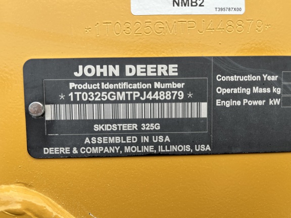 2023 John Deere 325G Compact Track Loader