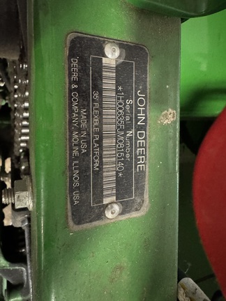 2021 John Deere 635F Header Combine