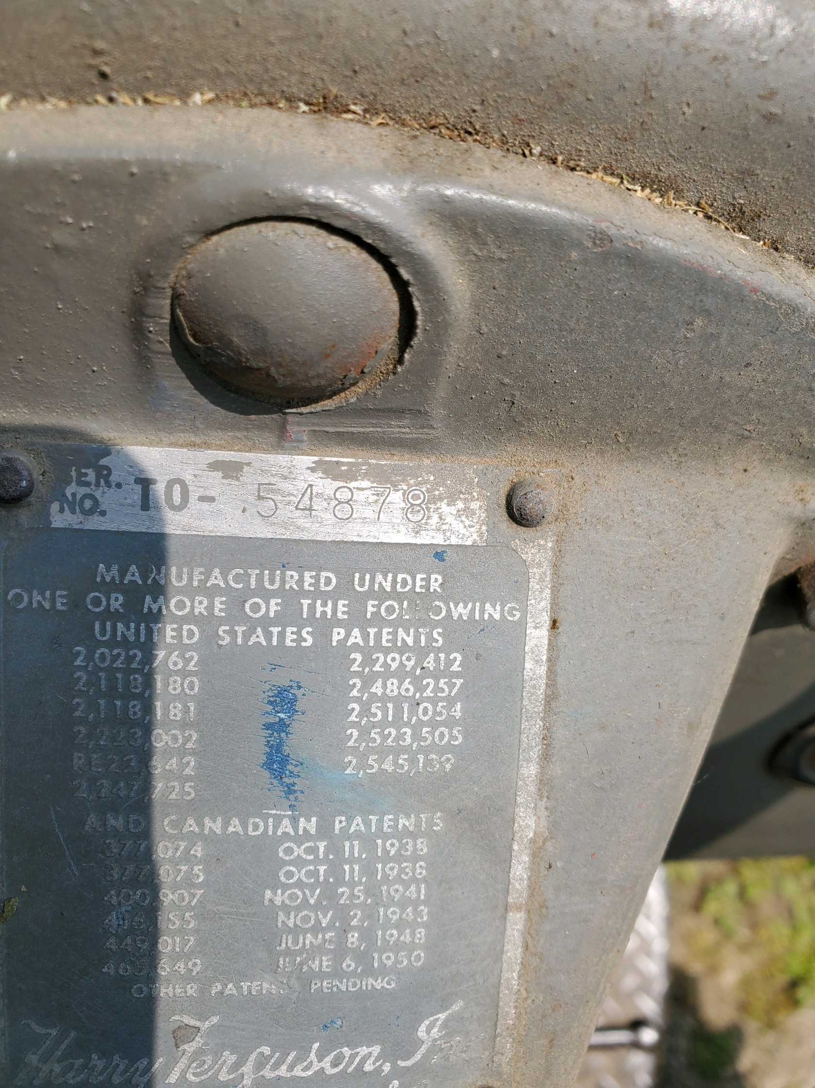 Massey Ferguson TO-20 Tractor