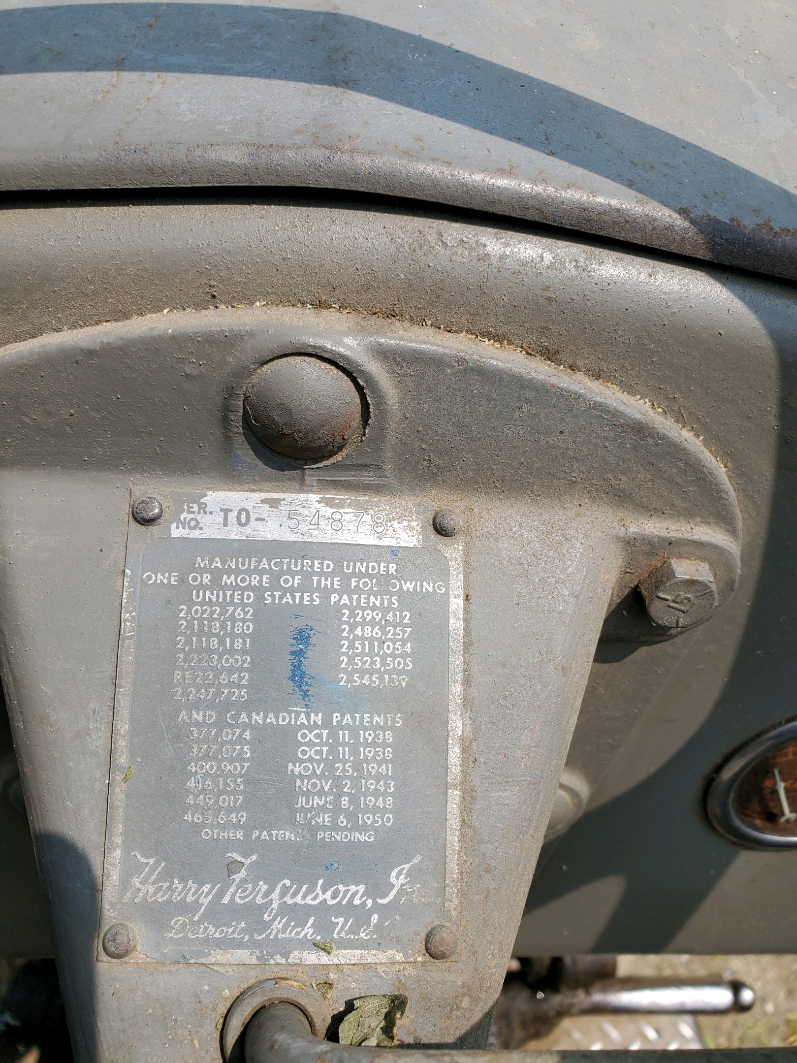 Massey Ferguson TO-20 Tractor