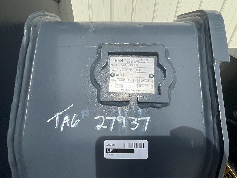 2022 H&H Manufacturing 48" Bucket