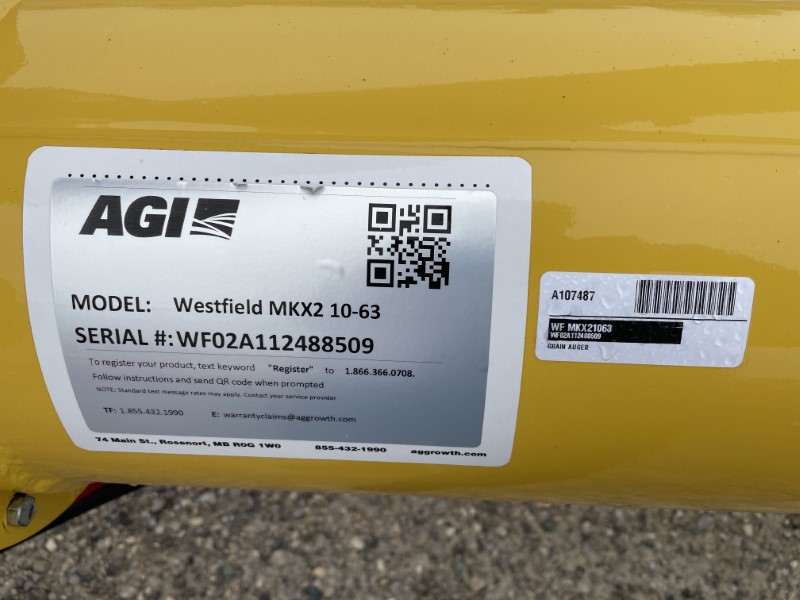 2024 Westfield MKX21063 Grain Auger