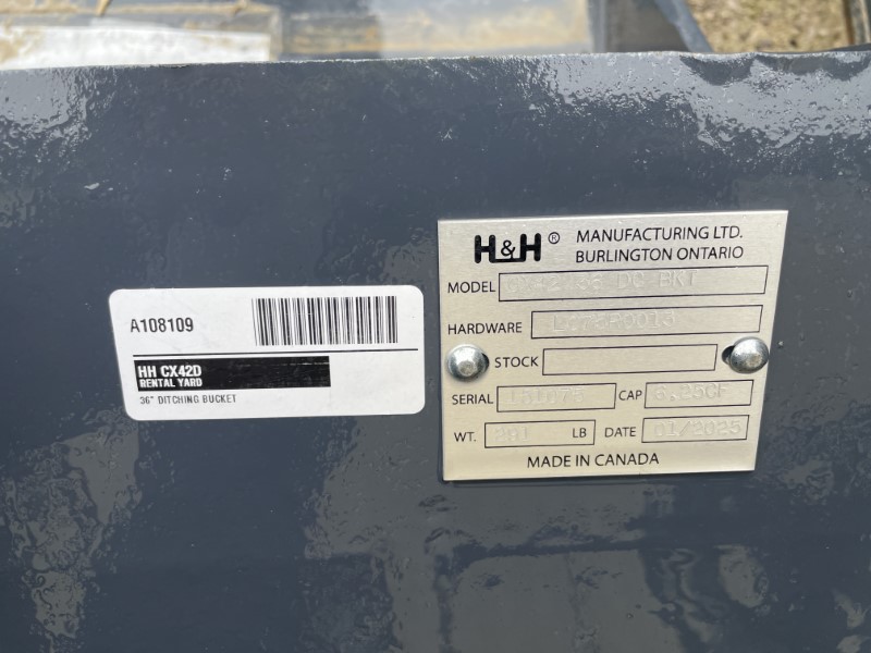 2025 H&H Manufacturing CX42D Bucket