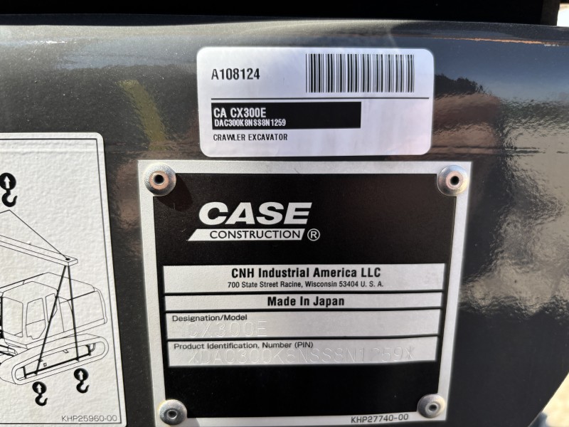 2026 Case CX300E Excavator