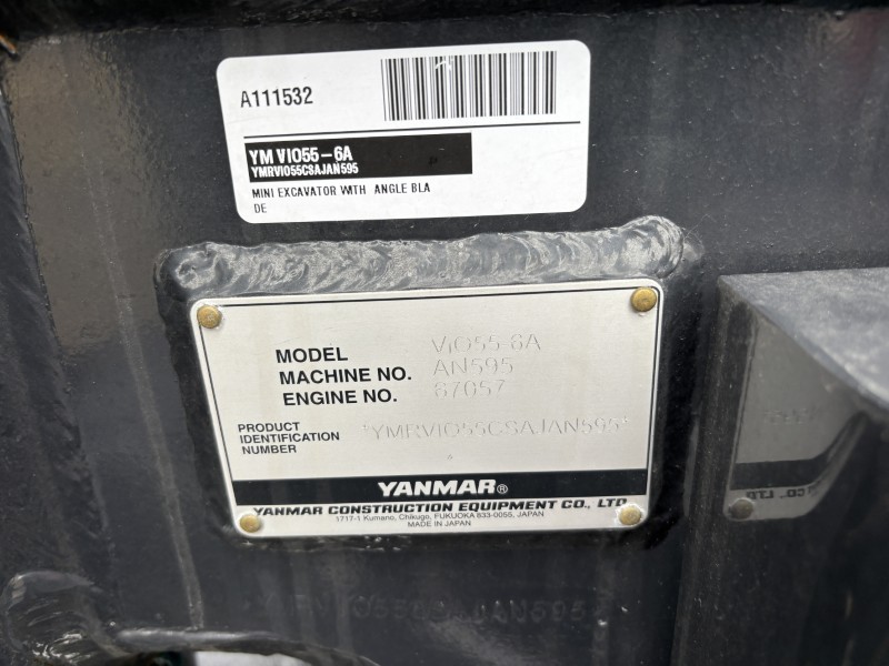 2025 Yanmar VIO55-6A Excavator