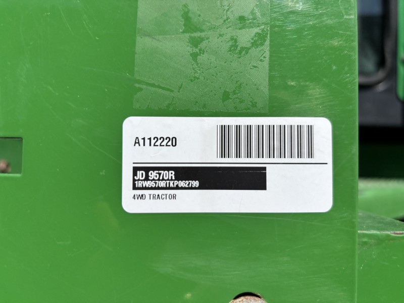 2019 John Deere 9570R Tractor 4WD