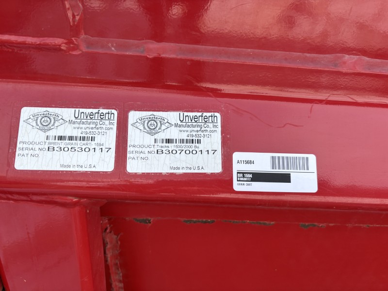 2012 Brent 1594 Grain Cart