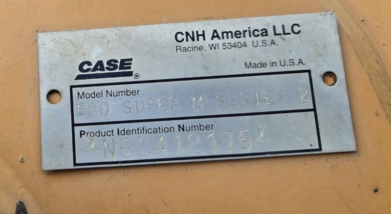 2006 Case 580SM-2 Tractor Loader Backhoe