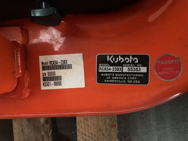 Kubota RCK54-BX Mower Deck