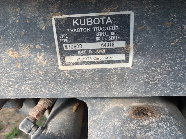 2016 Kubota M7060 Tractor