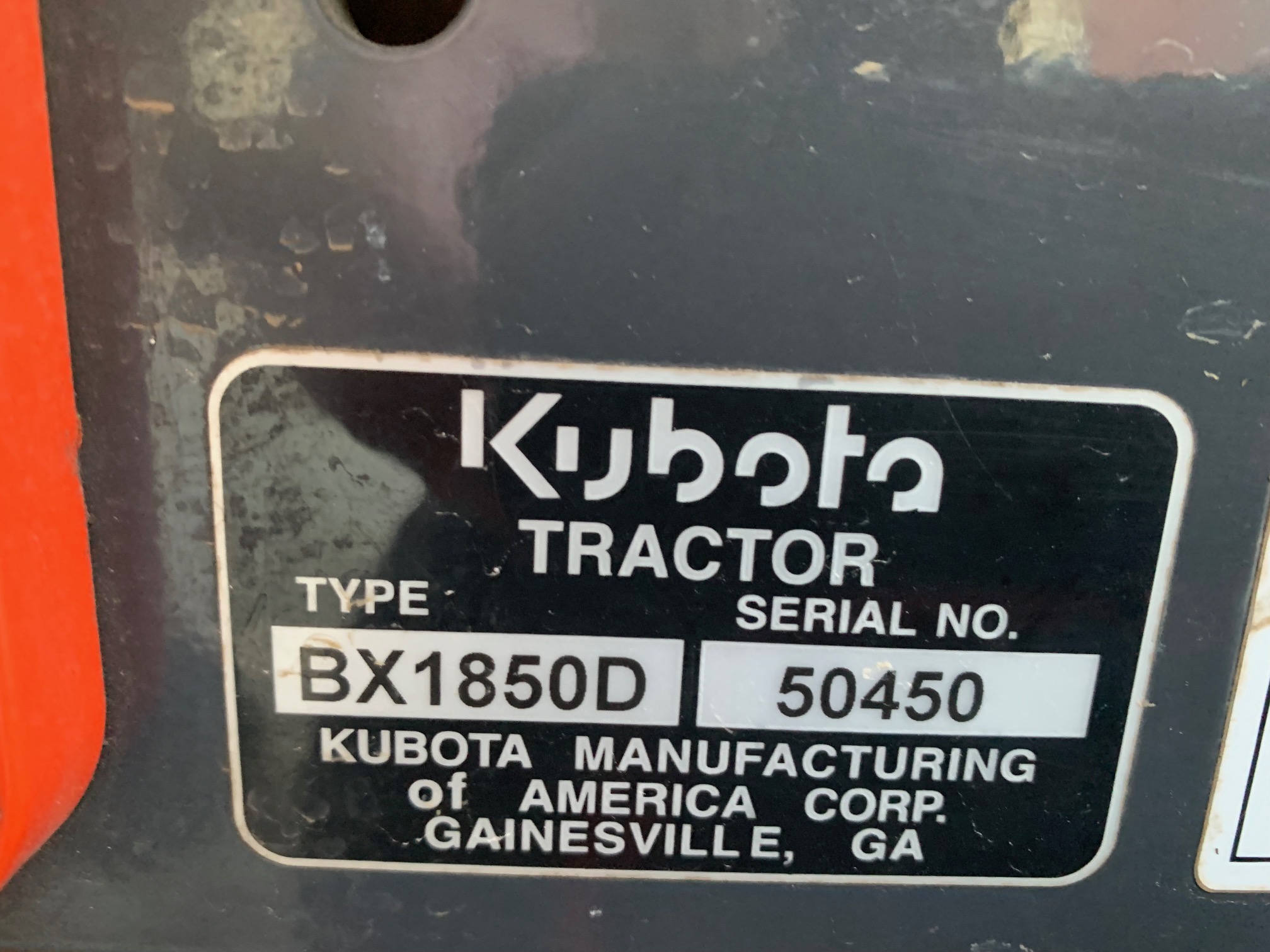 2006 Kubota BX1850 Tractor