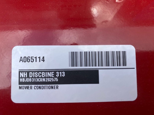 2024 New Holland DISCBINE 313 Mower Conditioner