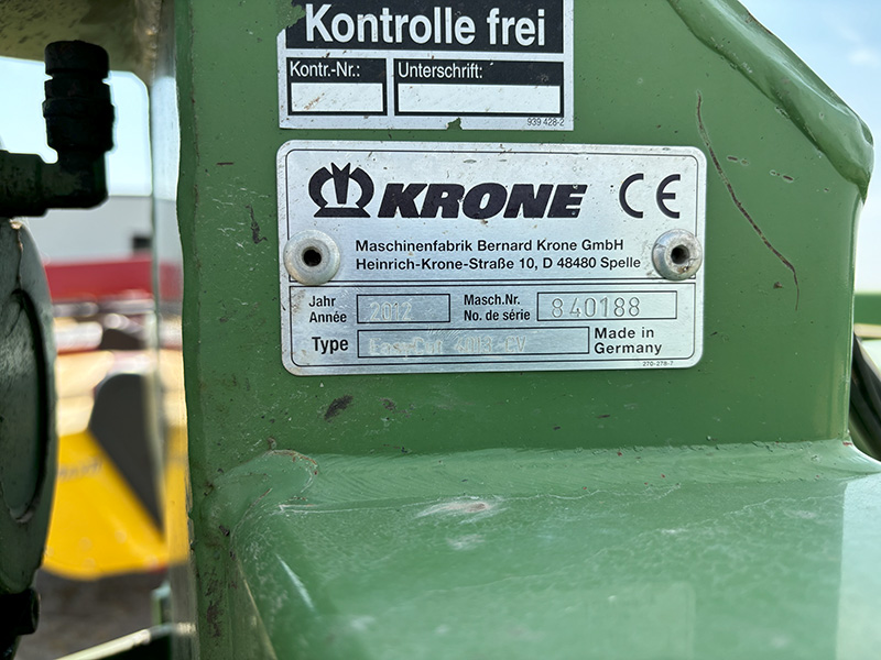 2012 Krone EC-4013CV Mower Conditioner