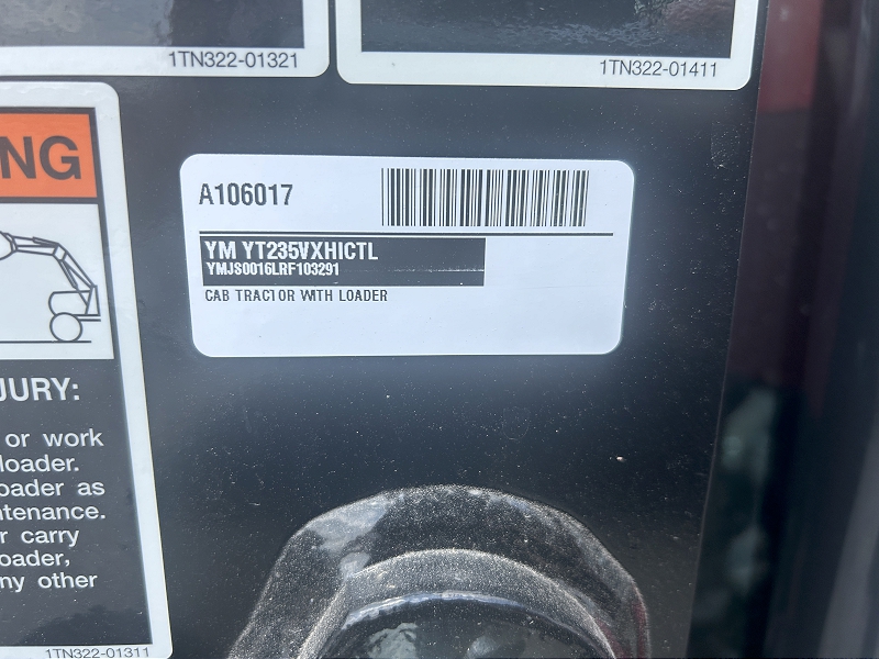 2025 Yanmar YT235VXHICTL Tractor