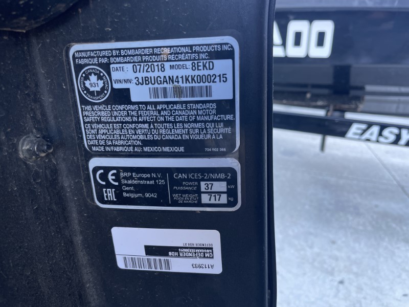 2019 Can-Am DEFENDER HD8 Side by Side