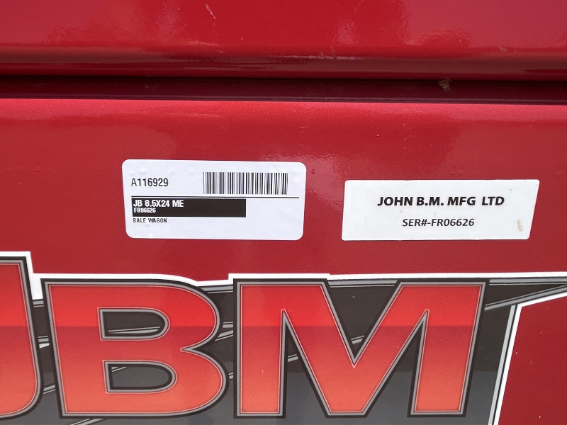 2026 JBM 8.5X24 ME Bale Wagon