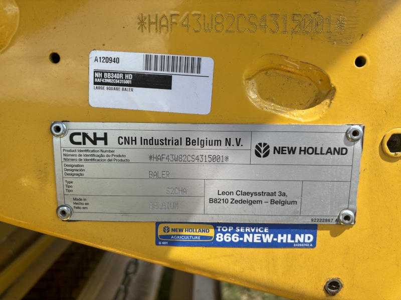 2025 New Holland BB340R HD Baler/Big Square