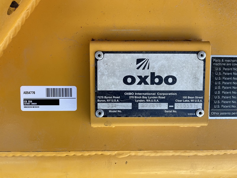 2014 Oxbo 334 Windrow Merger