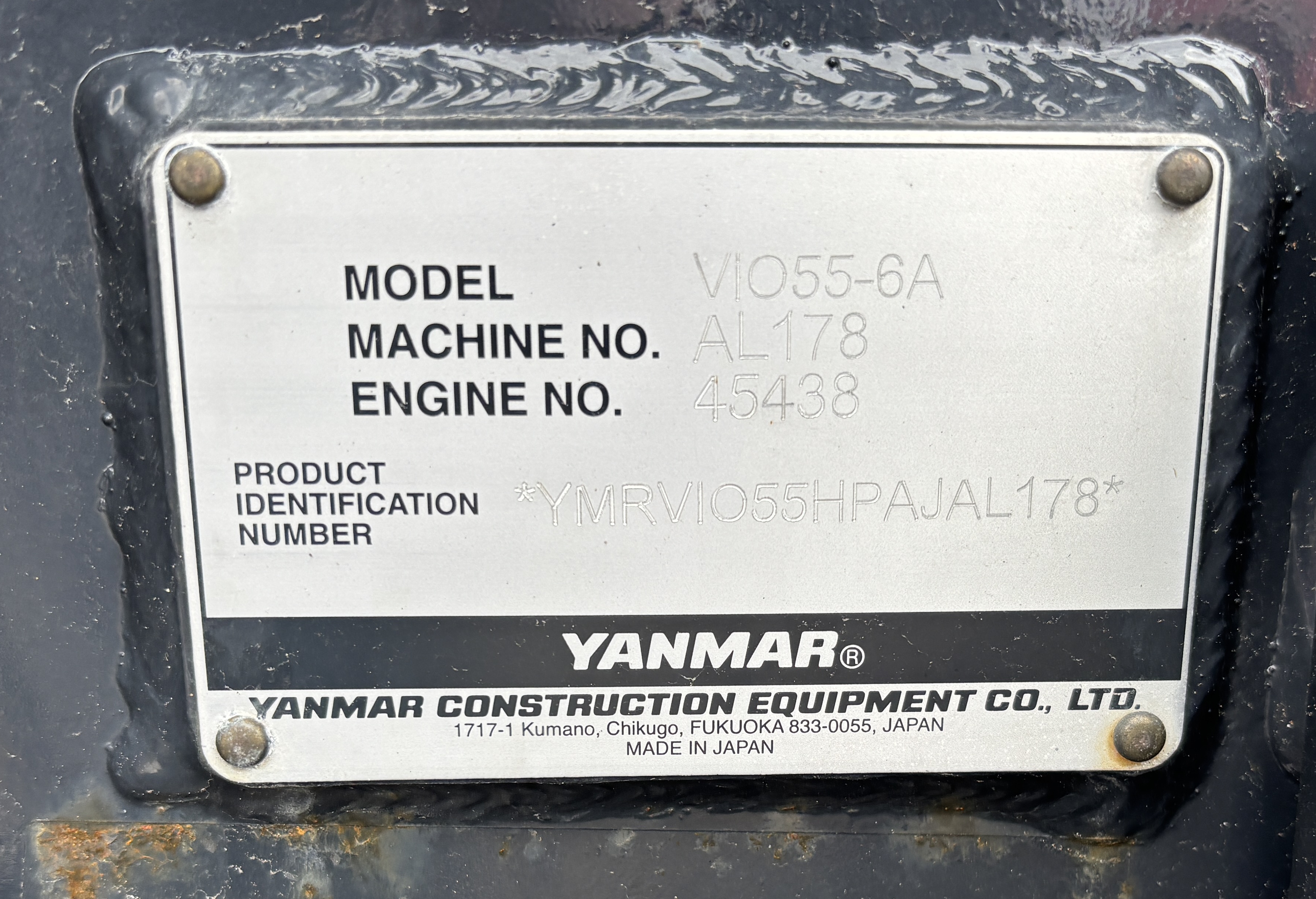 2023 Yanmar VIO55-6A Excavator