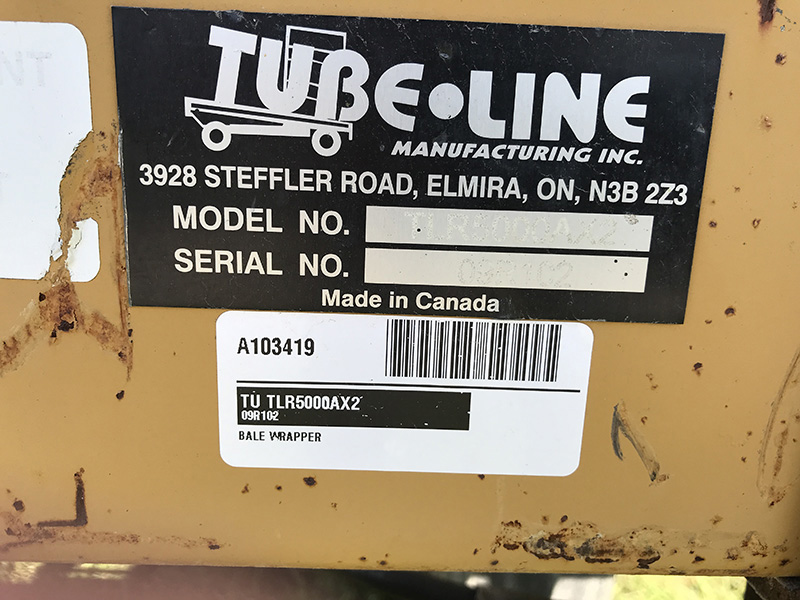 2009 Tube-Line TLR5000AX2 Bale Wrapper