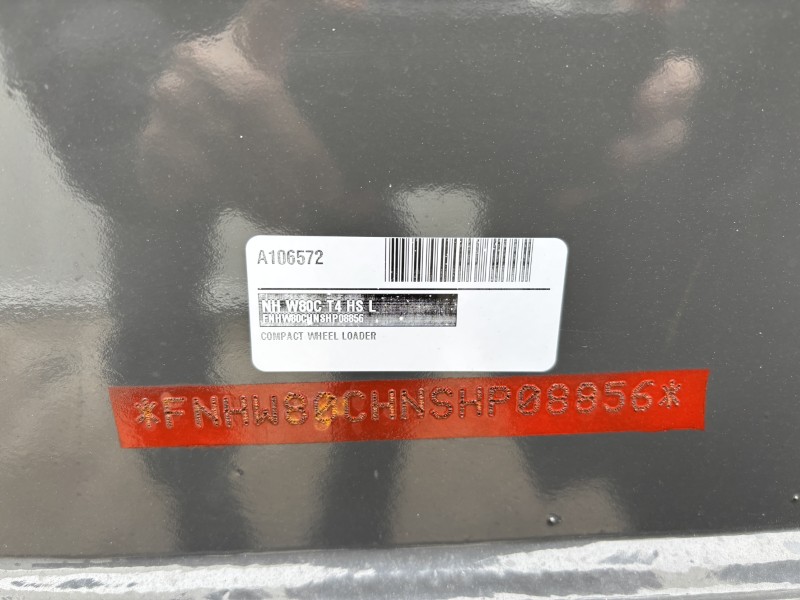 2026 New Holland W80C T4 HS L Wheel Loader