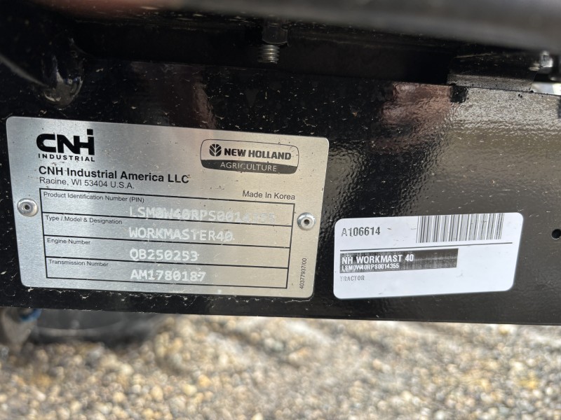 2026 New Holland WORKMAST 40 Tractor