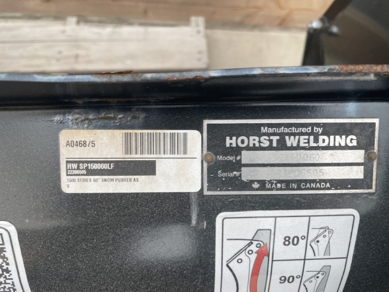 2019 Horst SP150060LF Snow Blade