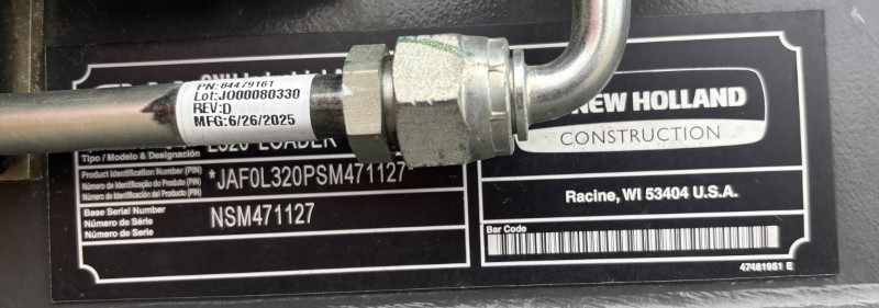 2026 New Holland L320 RG-NA Skid Steer Loader