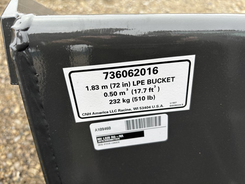 2026 New Holland L320 RG-NA Skid Steer Loader