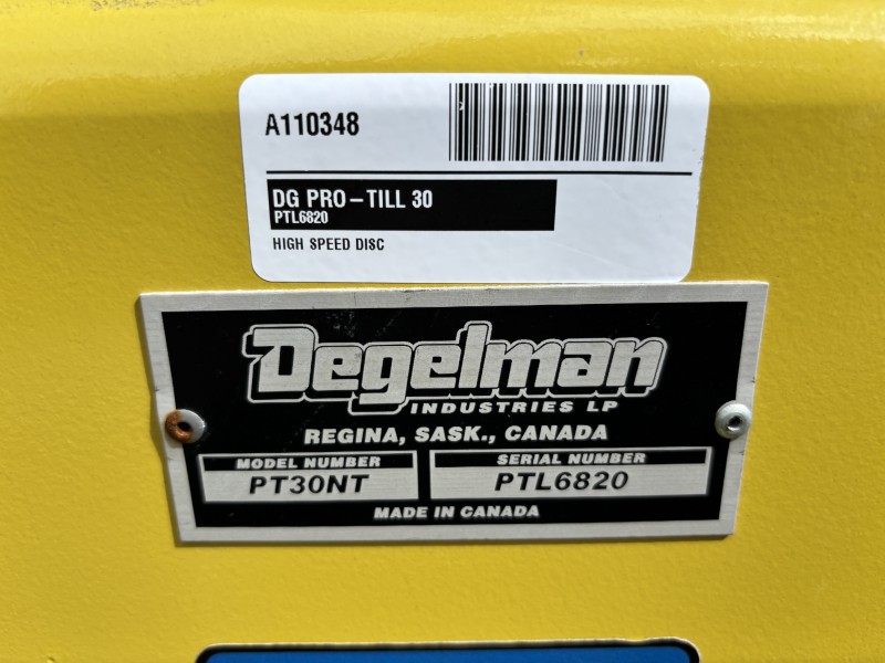 2025 Degelman PRO-TILL 30 Compact Disc