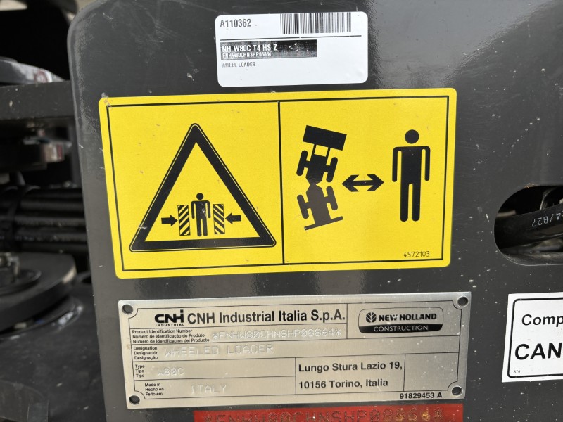 2026 New Holland W80C T4 HS Z Wheel Loader